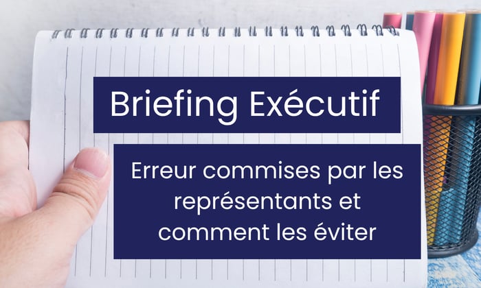 EB_Erreurs commises par les représentants et comment les éviter EB_Erreurs commises par les représentants et comment les éviter